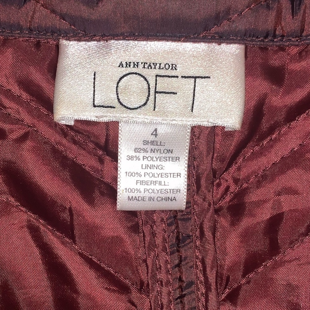 LOFT Jacket-maroon - Picture 5 of 13